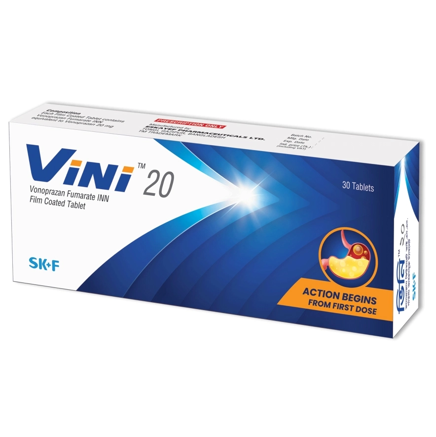 Pack Image: Vini 20 mg Tablet (3 x 10)