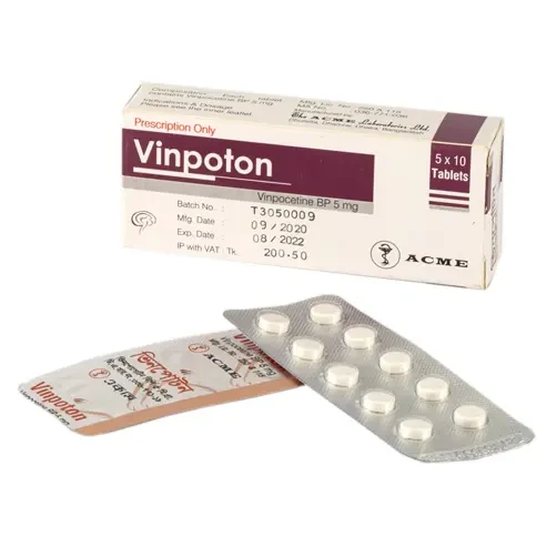 Pack Image: Vinpoton 5 mg Tablet (5 x 10)