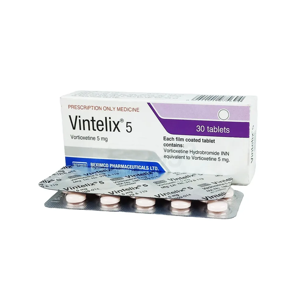Pack Image: Vintelix 5 mg Tablet (3 x 10)