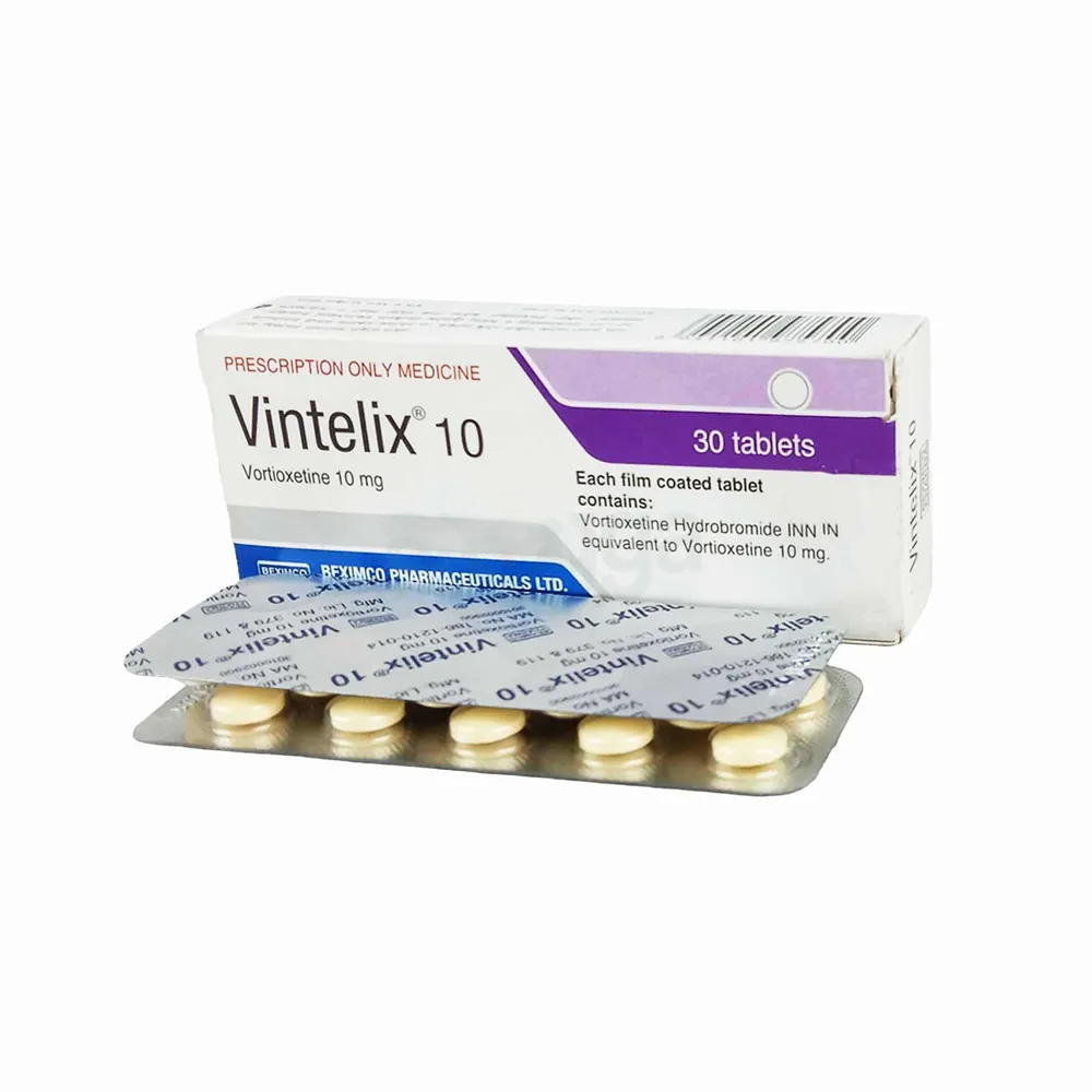Pack Image: Vintelix 10 mg Tablet (3 x 10)