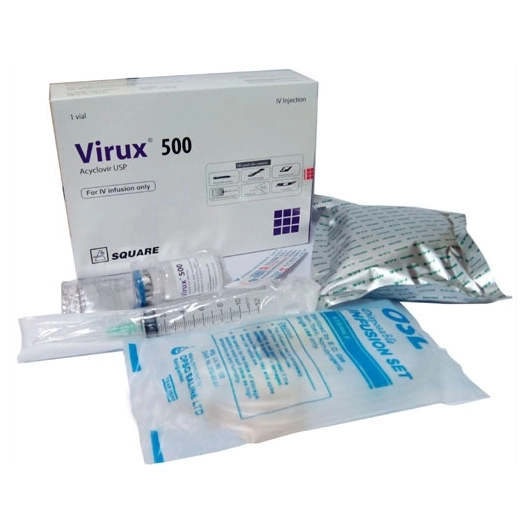 Pack Image: Virux 500 mg Injection (500 mg vial)