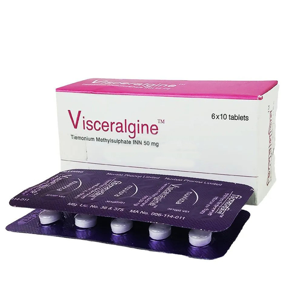 Pack Image: Visceralgine 50 mg Tablet (6 x 10)