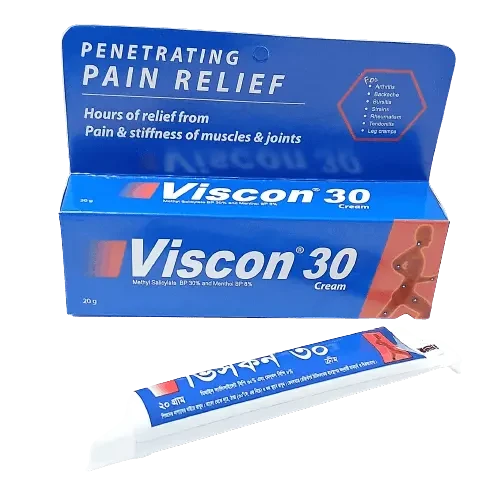 Pack Image: Viscon 30% 8% Cream (20 gm tube)