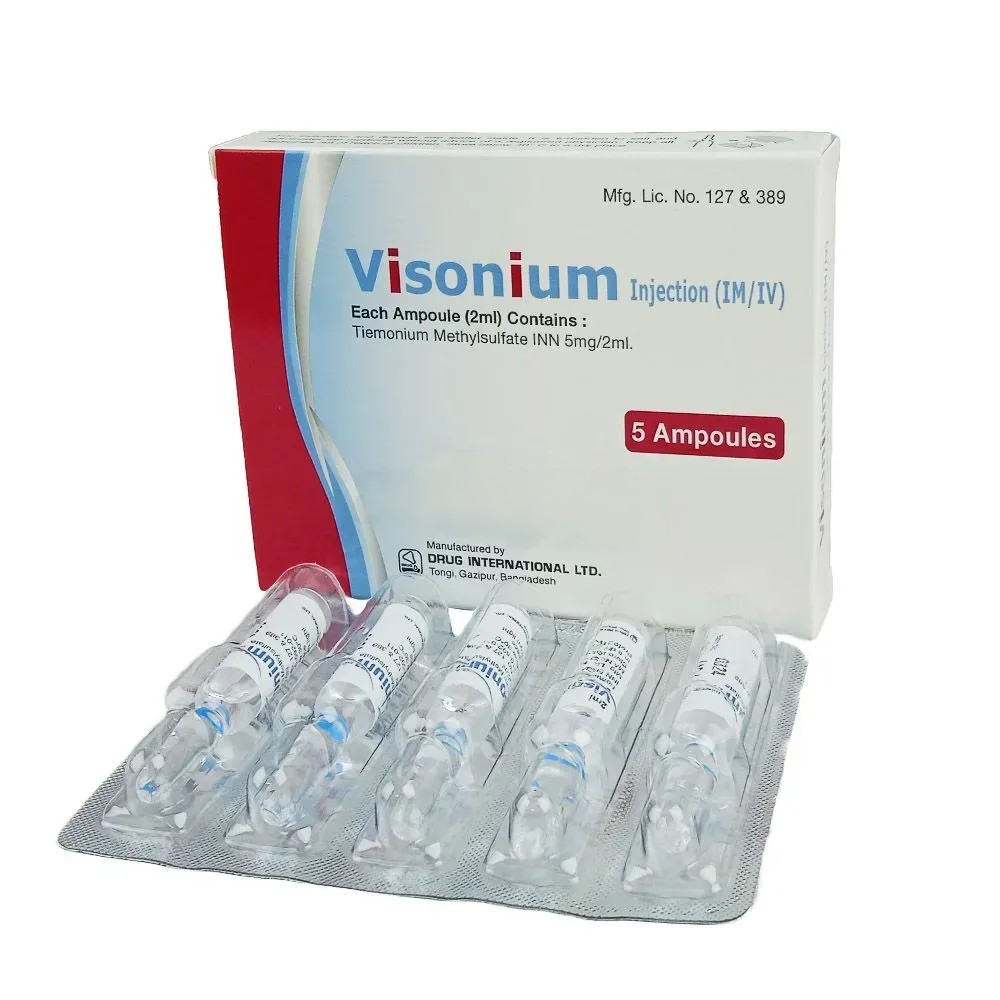Pack Image: Visonium 5 mg Injection (2 ml ampoule)