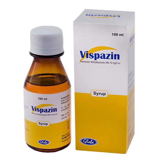 Pack Image: Vispazin 10 mg Syrup (100 ml bottle)