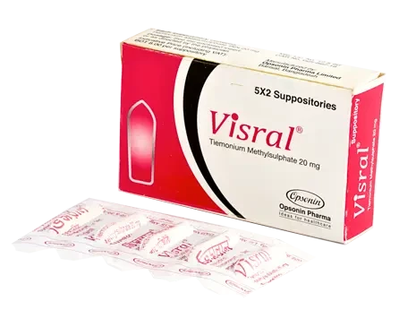 Pack Image: Visral 20 mg Suppository (2 x 5)