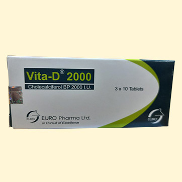 Pack Image: Vita-D 2000 IU Tablet (3 x 10)