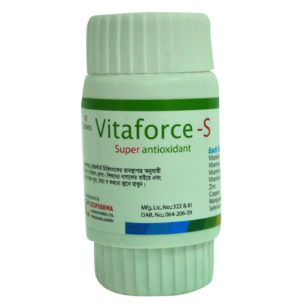Pack Image: Vitaforce-S  Tablet (1 x 30)