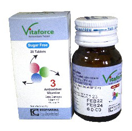 Pack Image: Vitaforce 6 mg Tablet (1 x 20)