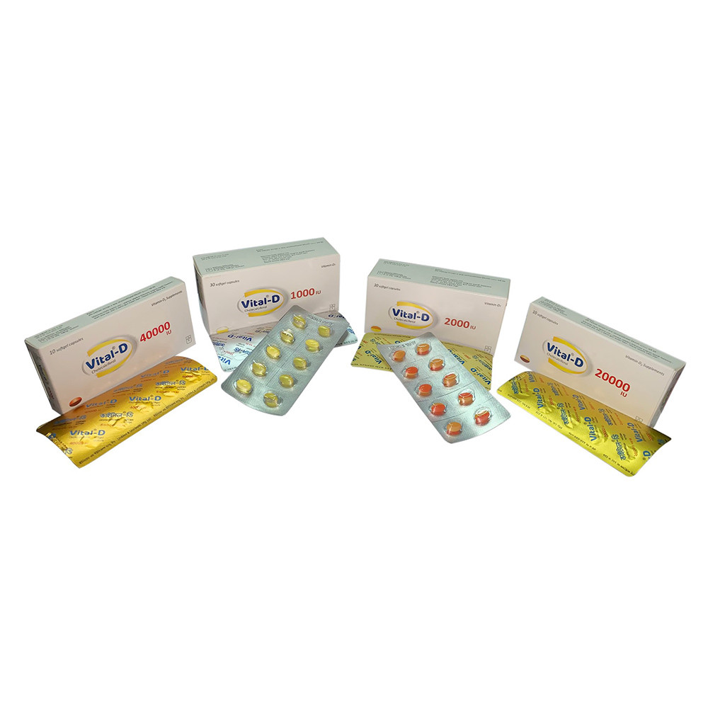 Pack Image: Vital-D 40000 IU Capsule (1 x 7)