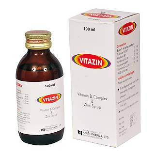 Pack Image: Vitazin  Syrup (100 ml bottle)