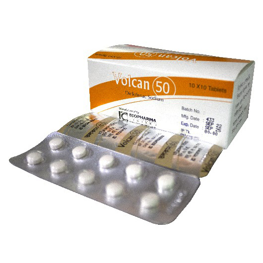 Pack Image: Volcan 50 mg Tablet (10 x 10)