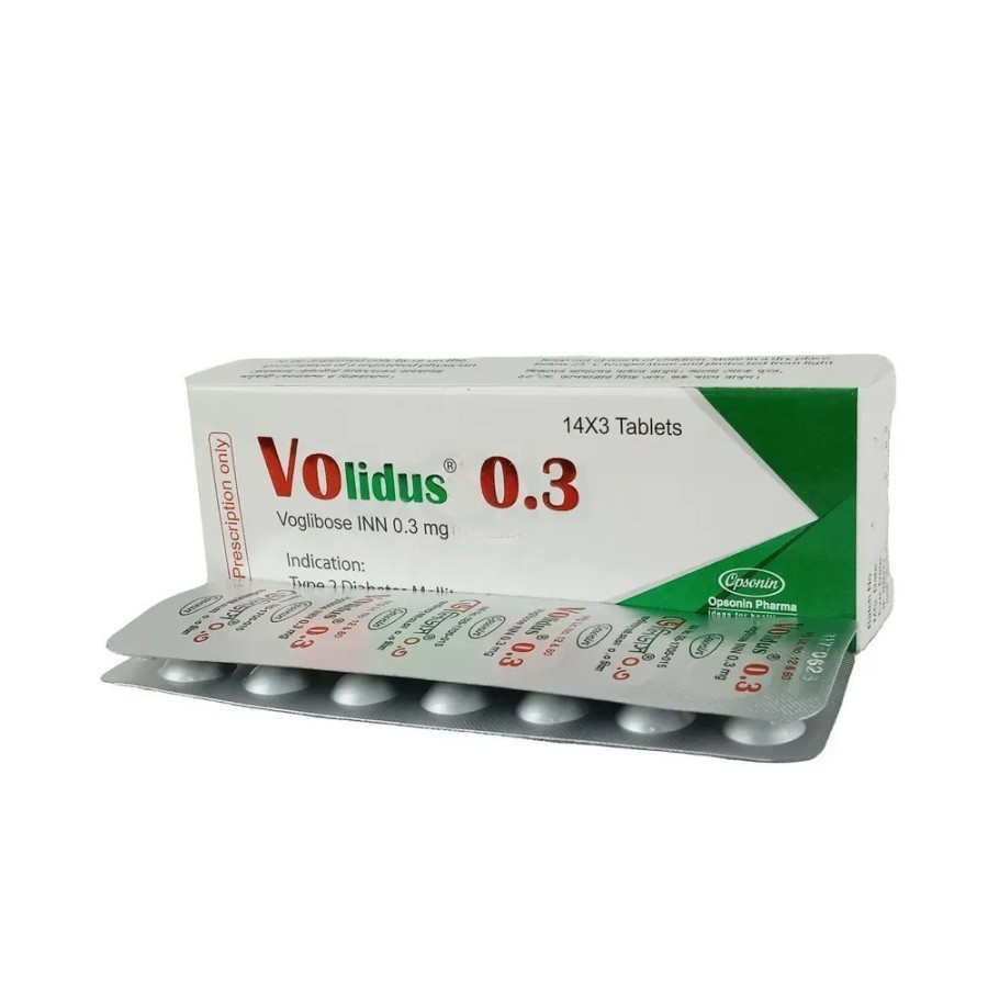 Pack Image: Volidus 0.3 mg Tablet (3 x 14)