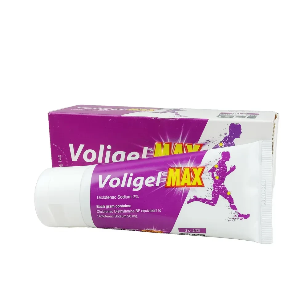Pack Image: Voligel Max 2% w Gel (50 gm tube)