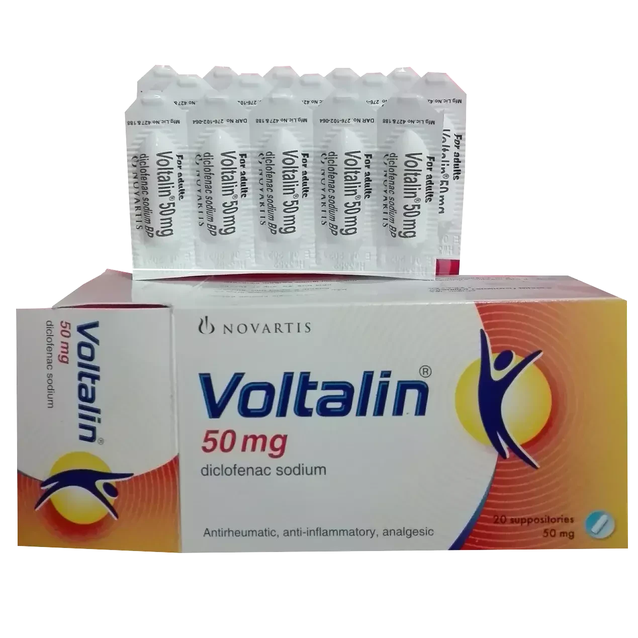 Pack Image: Voltalin 50 mg Suppository (4 x 5)