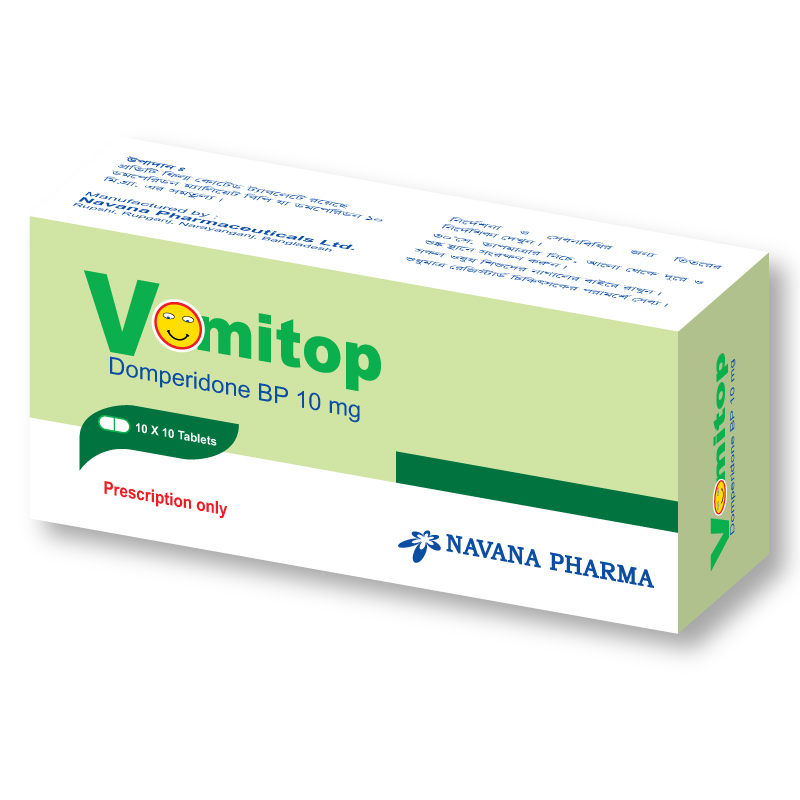 Pack Image: Vomitop 10 mg Tablet (10 x 10)
