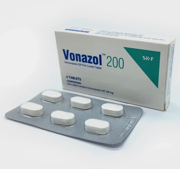 Pack Image: Vonazol 200 mg Tablet (1 x 6)