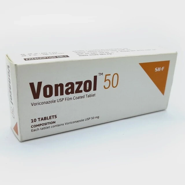 Pack Image: Vonazol 50 mg Tablet (1 x 10)