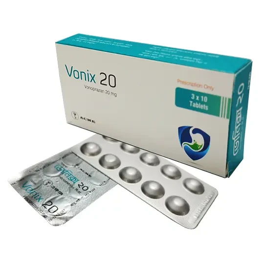 Pack Image: Vonix 20 mg Tablet (3 x 10)