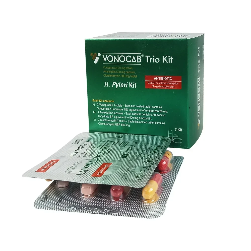 Pack Image: Vonocab Trio 20 mg Tablet (4 tablets kit)
