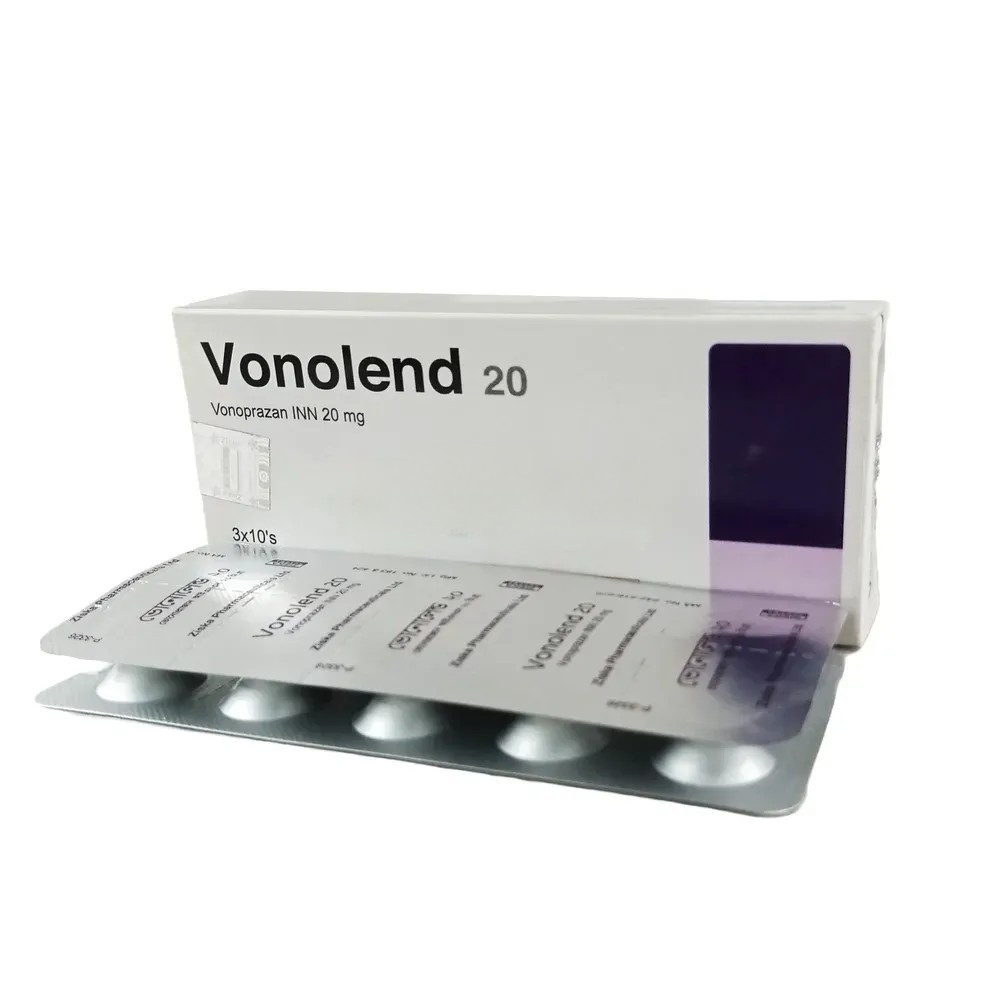 Pack Image: Vonolend 20 mg Tablet (3 x 10)