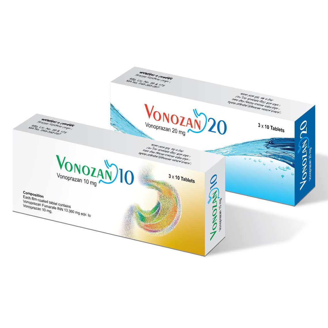 Pack Image: Vonozan 20 mg Tablet (3 x 10)