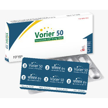 Pack Image: Vorier 50 mg Tablet (1 x 10)