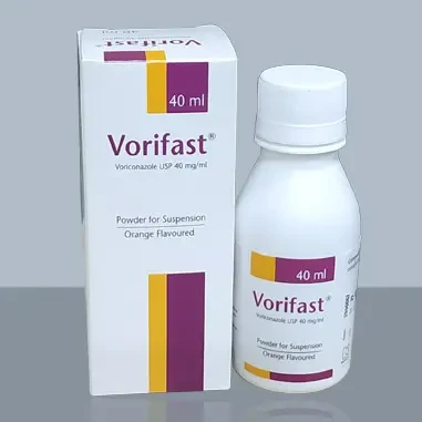Pack Image: Vorifast 200 mg Suspension (40 ml bottle)