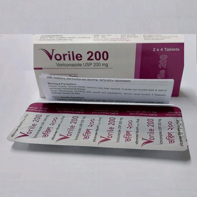 Pack Image: Vorile 200 mg Tablet (2 x 4)