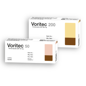 Pack Image: Voritec 50 mg Tablet (1 x 10)