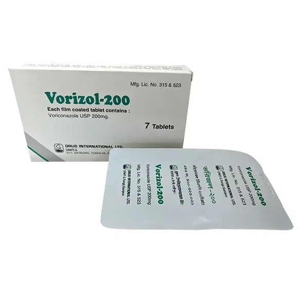 Pack Image: Vorizol 200 mg Tablet (1 x 7)