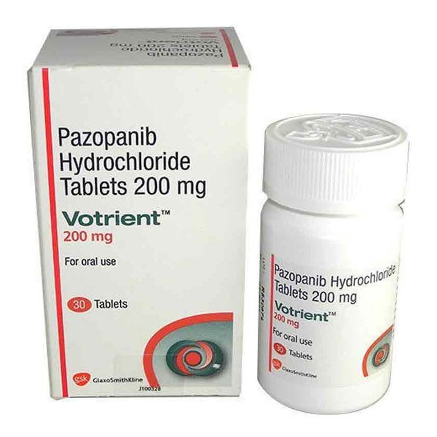 Pack Image: Votrient 200 mg Tablet (1 x 30)
