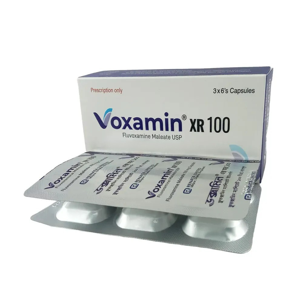 Pack Image: Voxamin XR 100 mg Capsule (3 x 6)