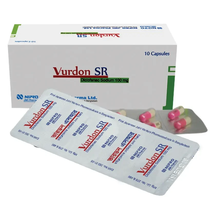 Pack Image: Vurdon SR 100 mg Capsule (5 x 10)