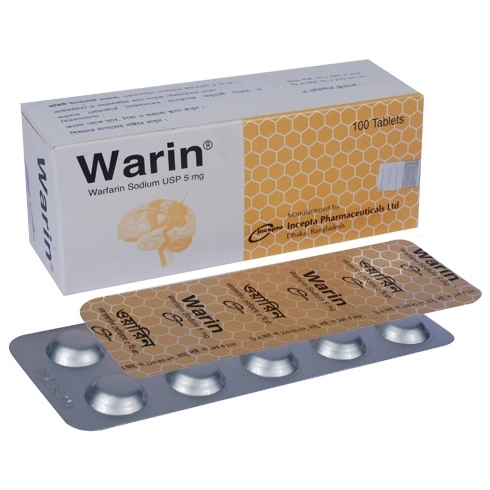 Pack Image: Warin 5 mg Tablet (10 x 10)