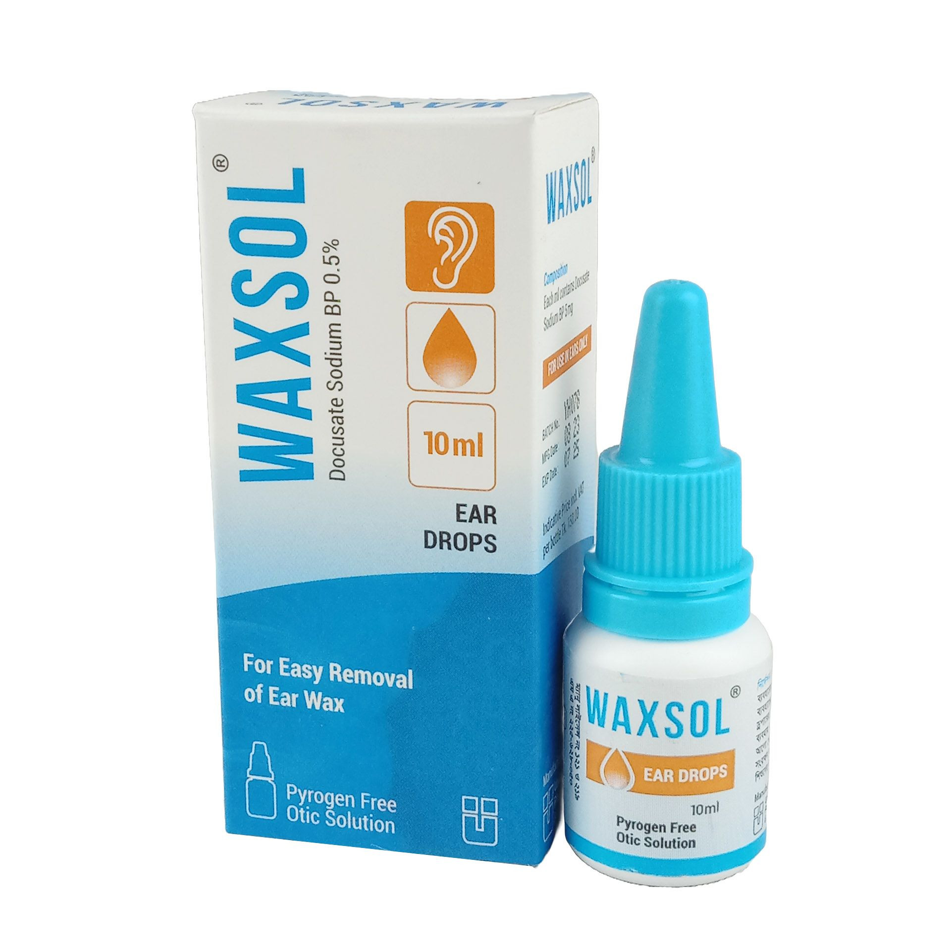 Pack Image: Waxsol 0.5% Ear Drop (10 ml drop)