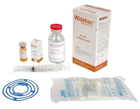 Pack Image: Widebac 50 mg Injection (50 mg vial)