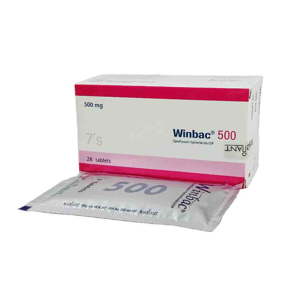 Pack Image: Winbac 500 mg Tablet (4 x 7)