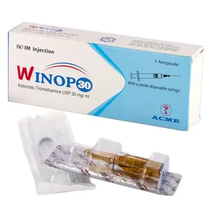 Pack Image: Winop 30 mg Injection (2 ml ampoule)