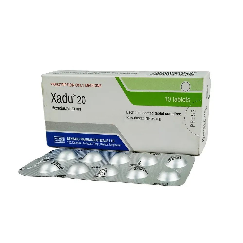 Pack Image: Xadu 20 mg Tablet (1 x 10)