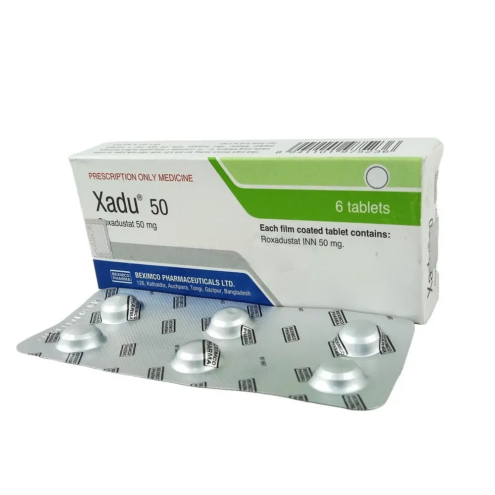 Pack Image: Xadu 50 mg Tablet (1 x 6)