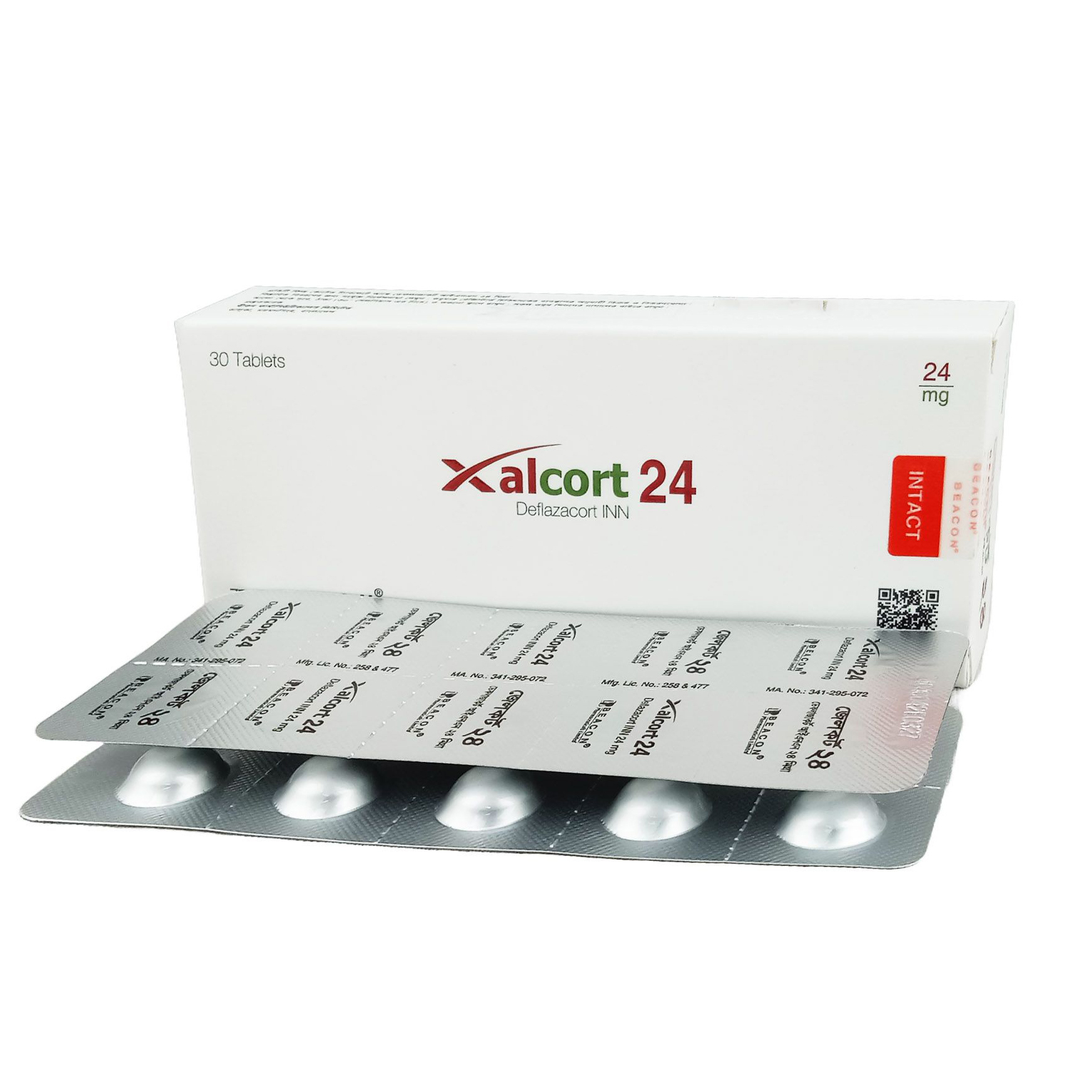 Pack Image: Xalcort 24 mg Tablet (3 x 10)