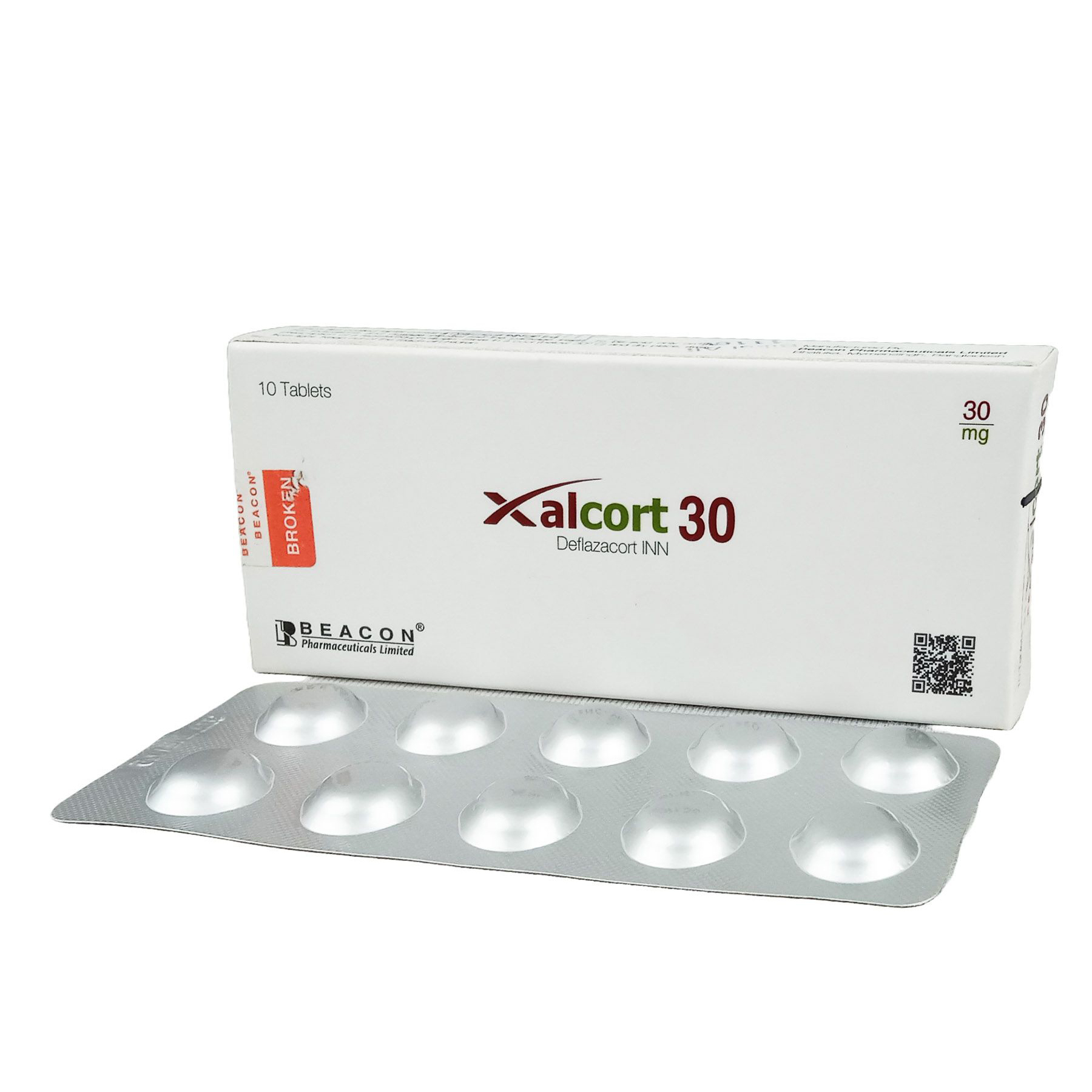 Pack Image: Xalcort 30 mg Tablet (1 x 10)