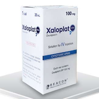 Pack Image: Xaloplat 5 mg Injection (100 mg vial)