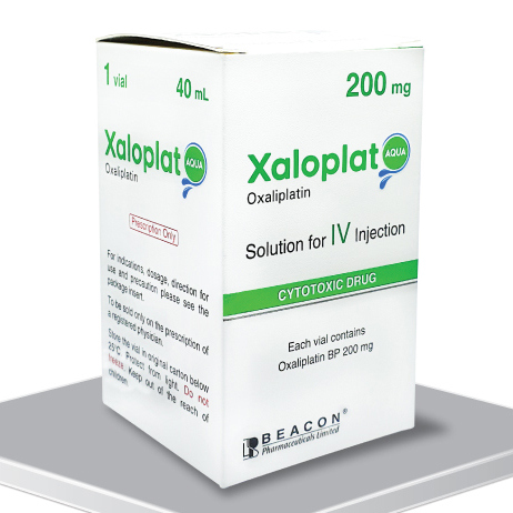 Pack Image: Xaloplat 5 mg Injection (200 mg vial)