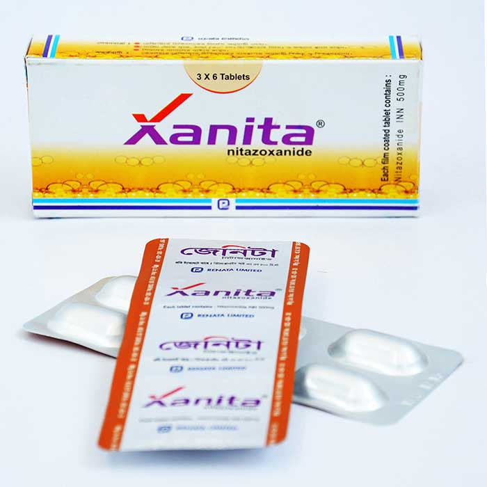 Pack Image: Xanita 500 mg Tablet (3 x 6)