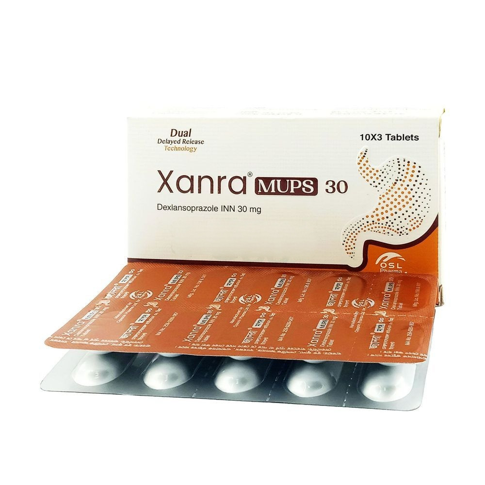 Pack Image: Xanra MUPS 30 mg Tablet (3 x 10)