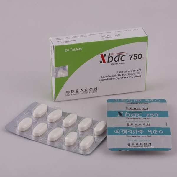 Pack Image: Xbac 750 mg Tablet (2 x 10)