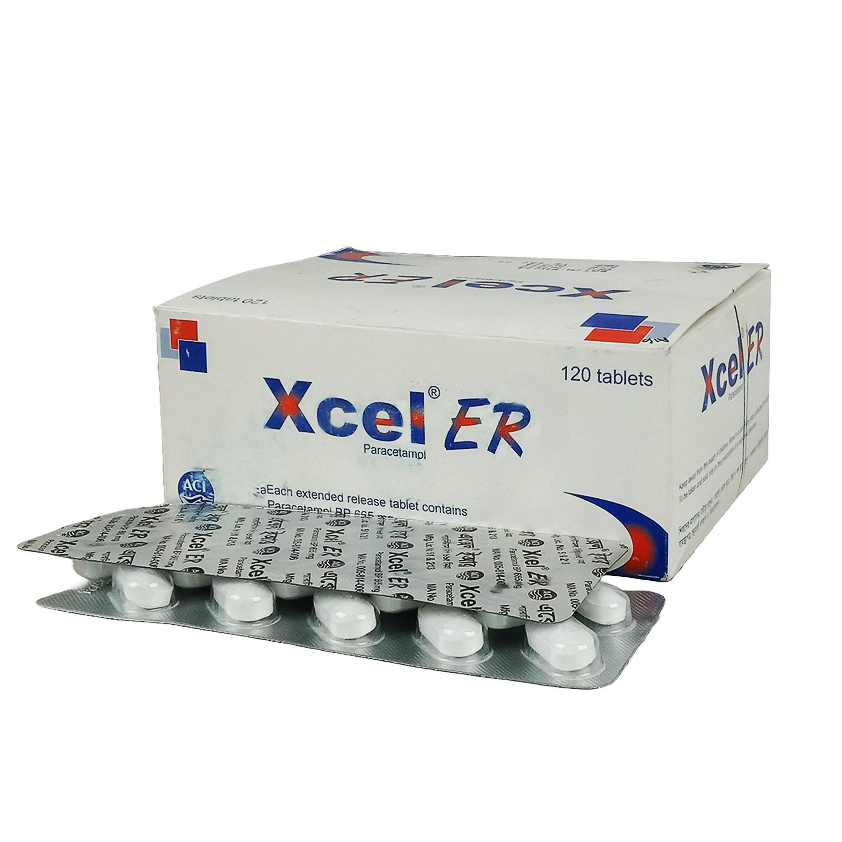 Pack Image: Xcel ER 665 mg Tablet (12 x 10)