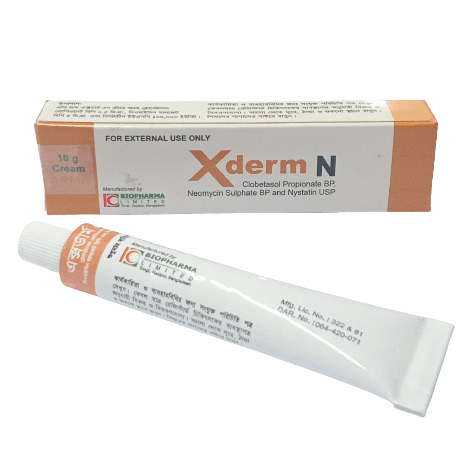 Pack Image: Xderm N (0.5 mg Cream (10 gm tube)